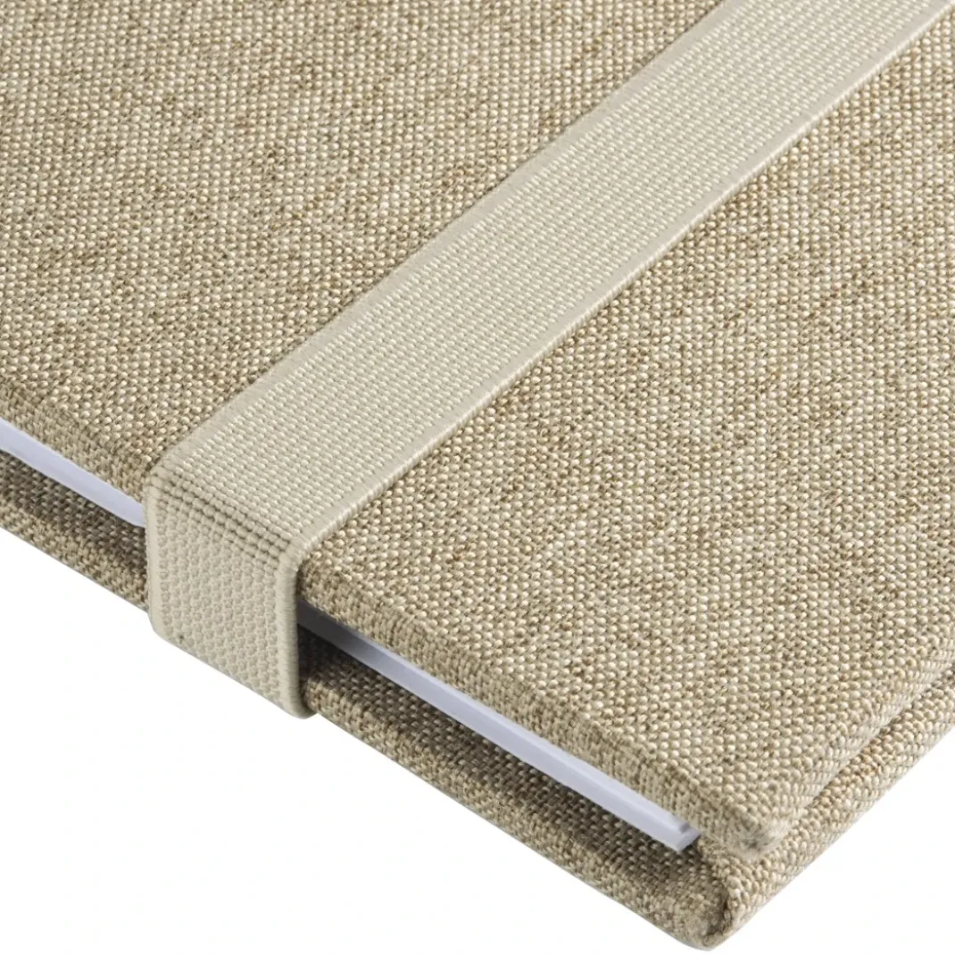 Jumbo-Album "Tessuto", 30x30 cm, 60 weiße Seiten, Beige