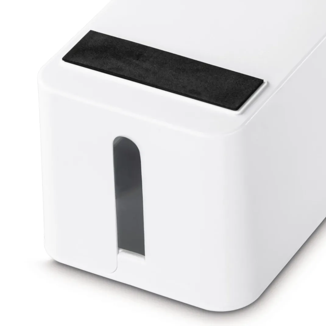 Kabelbox "Maxi", integr. Kabelführung im Deckel, 40,0x15,5x13,8 cm, Weiß