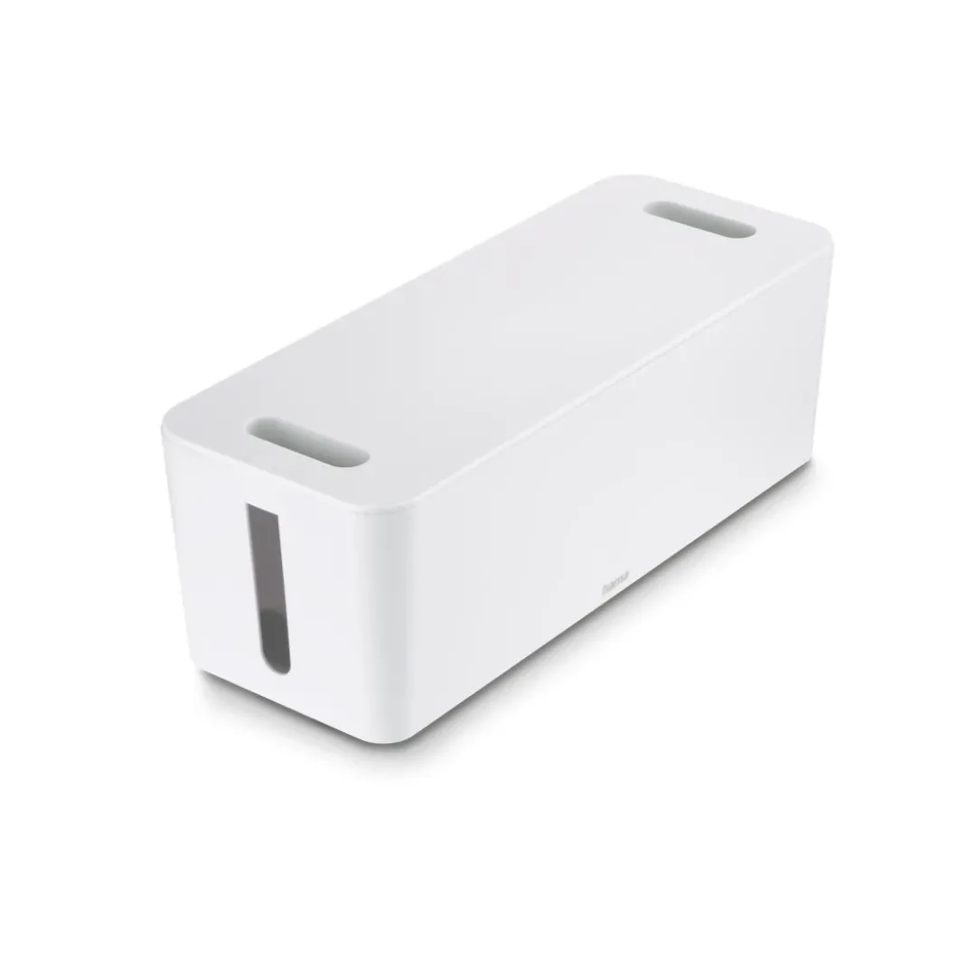 Kabelbox "Maxi", integr. Kabelführung im Deckel, 40,0x15,5x13,8 cm, Weiß