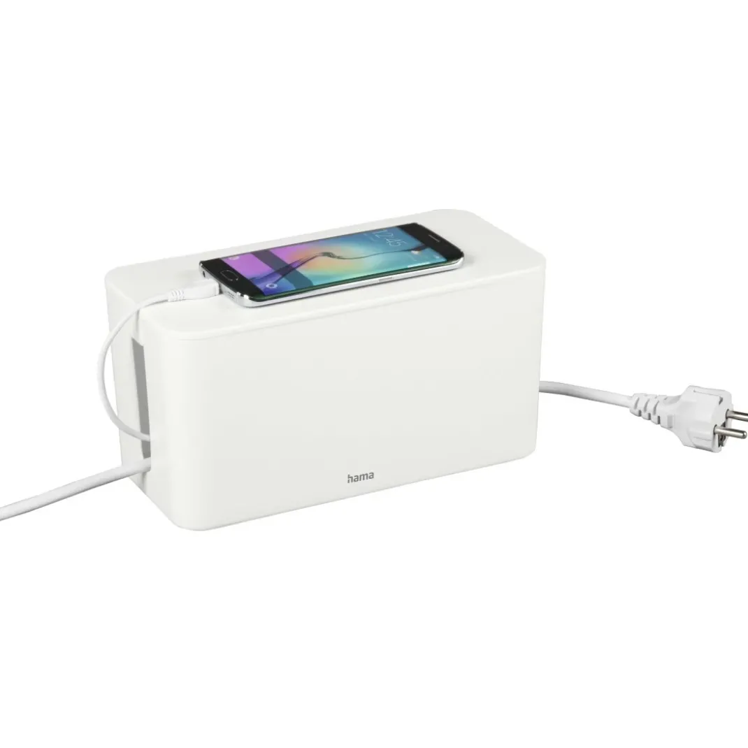 Kabelbox "Mini", für Steckdosenleiste, 23,5 x 11,5 x 12, Weiß