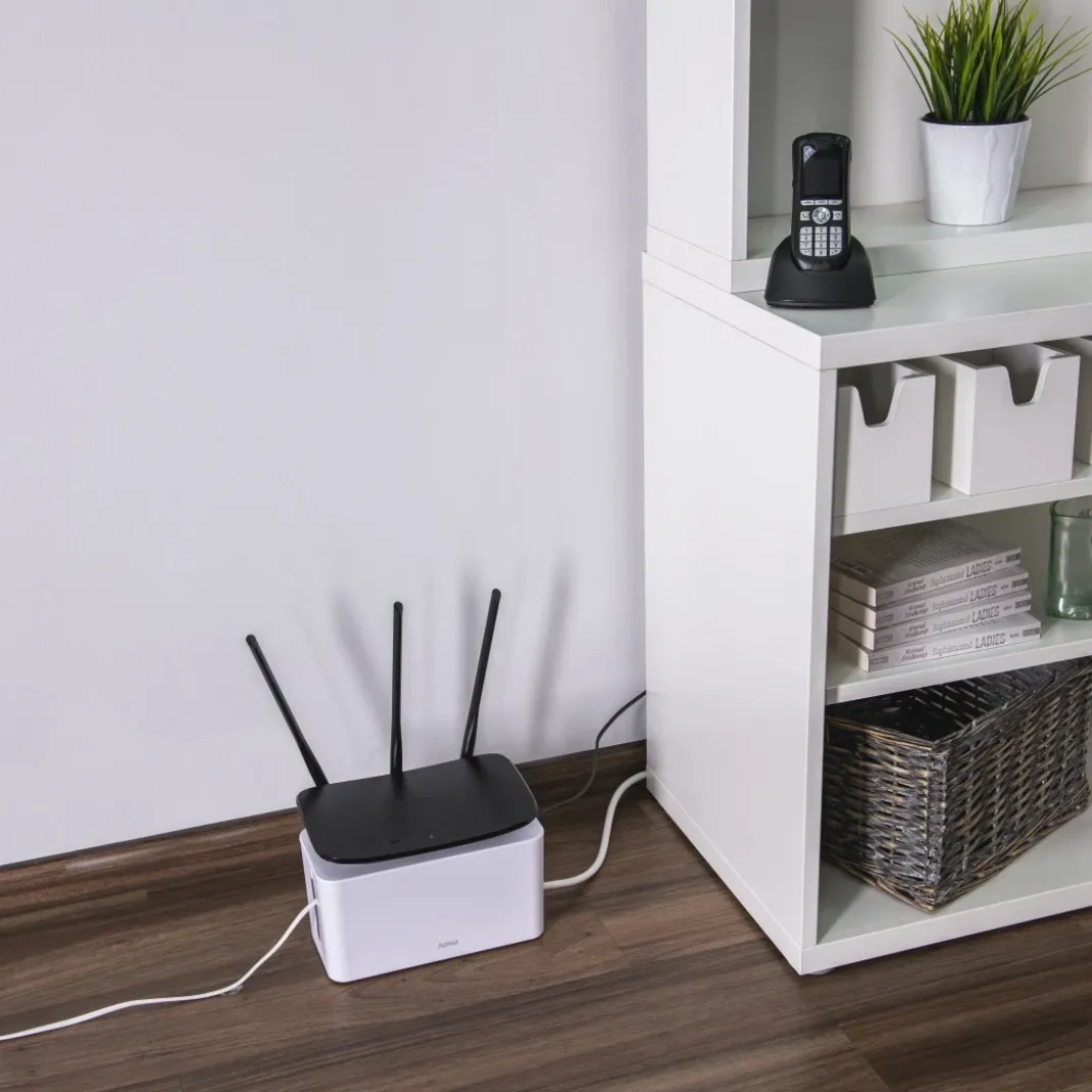 Kabelbox "Mini", für Steckdosenleiste, 23,5 x 11,5 x 12, Weiß