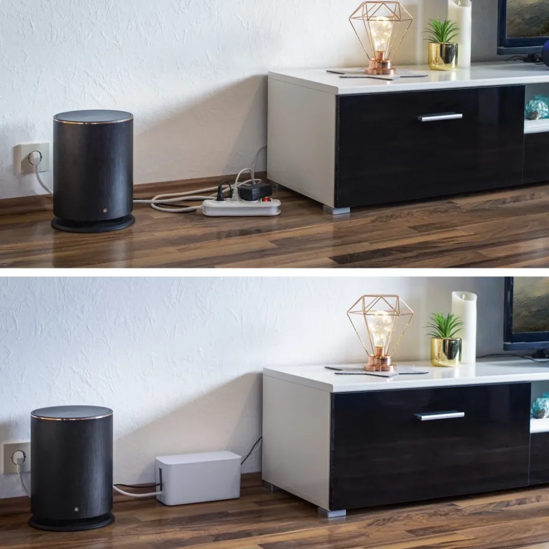 Kabelbox "Mini", für Steckdosenleiste, 23,5 x 11,5 x 12, Weiß