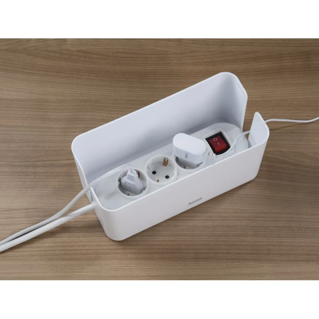 Kabelbox "Mini", für Steckdosenleiste, 23,5 x 11,5 x 12, Weiß