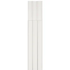 Kabelkanal, 3 Stück, selbstklebend, eckig, 100 x 2,1 x 1 cm, PVC, Weiß