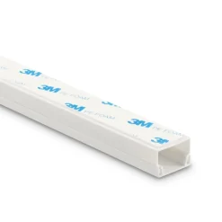 Kabelkanal-Set, 4 Stück, selbstklebend, 1 m, inkl. Verbindungsstücke, Weiß