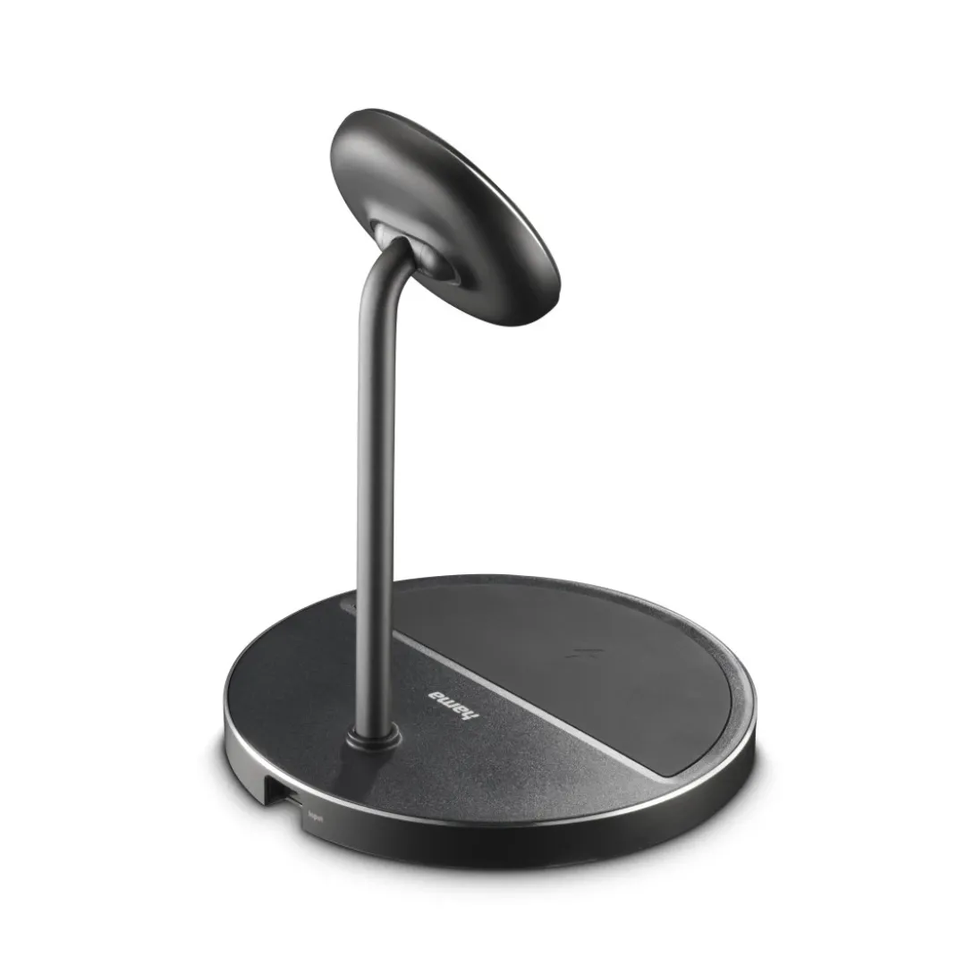 Kabelloses Qi2-Ladegerät, induktiv Schnellladen, 2in1-Ladestation, 15 W
