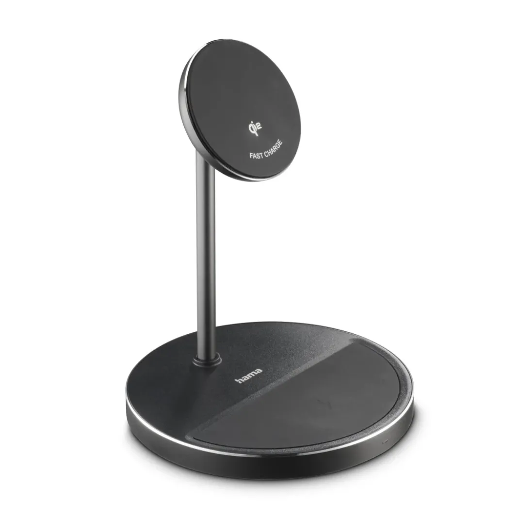 Kabelloses Qi2-Ladegerät, induktiv Schnellladen, 2in1-Ladestation, 15 W