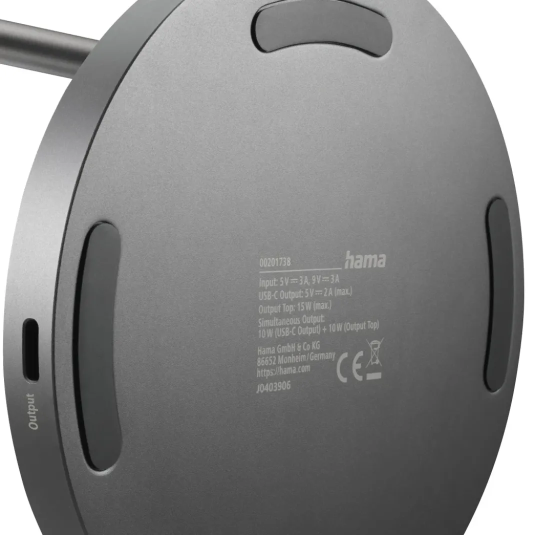 Kabelloses Qi2-Ladegerät, induktiv Schnellladen, 2in1-Ladestation, 15 W