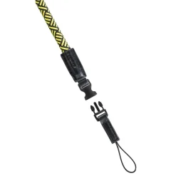 Kameragurt "Braid 120", Schnellverschluss, Länge 120 cm, Schwarz/Gelb