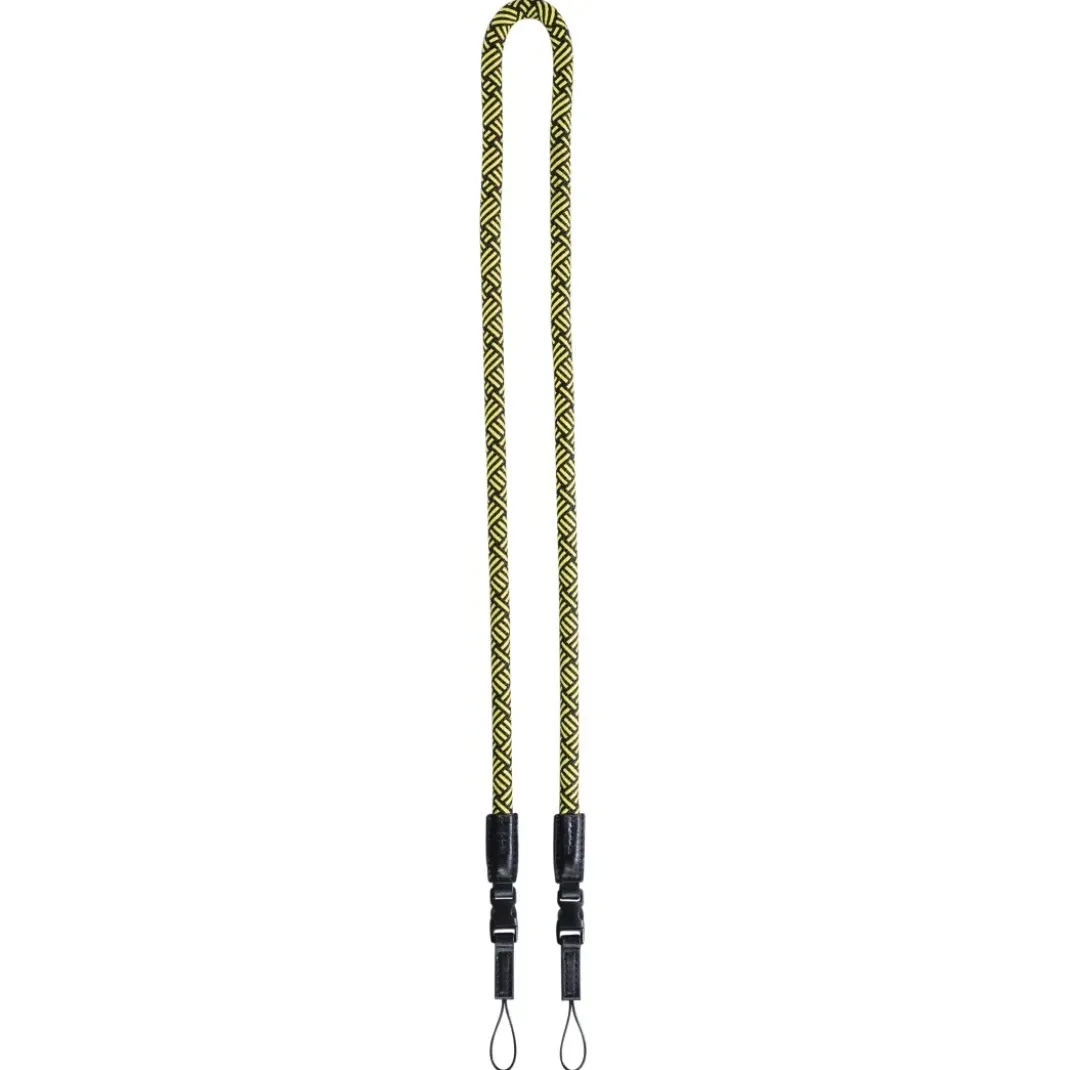 Kameragurt "Braid 120", Schnellverschluss, Länge 120 cm, Schwarz/Gelb
