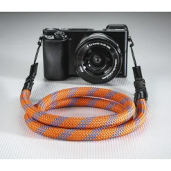 Kameragurt "Braid 120", Schnellverschluss, Länge 120 cm, Orange/Blau