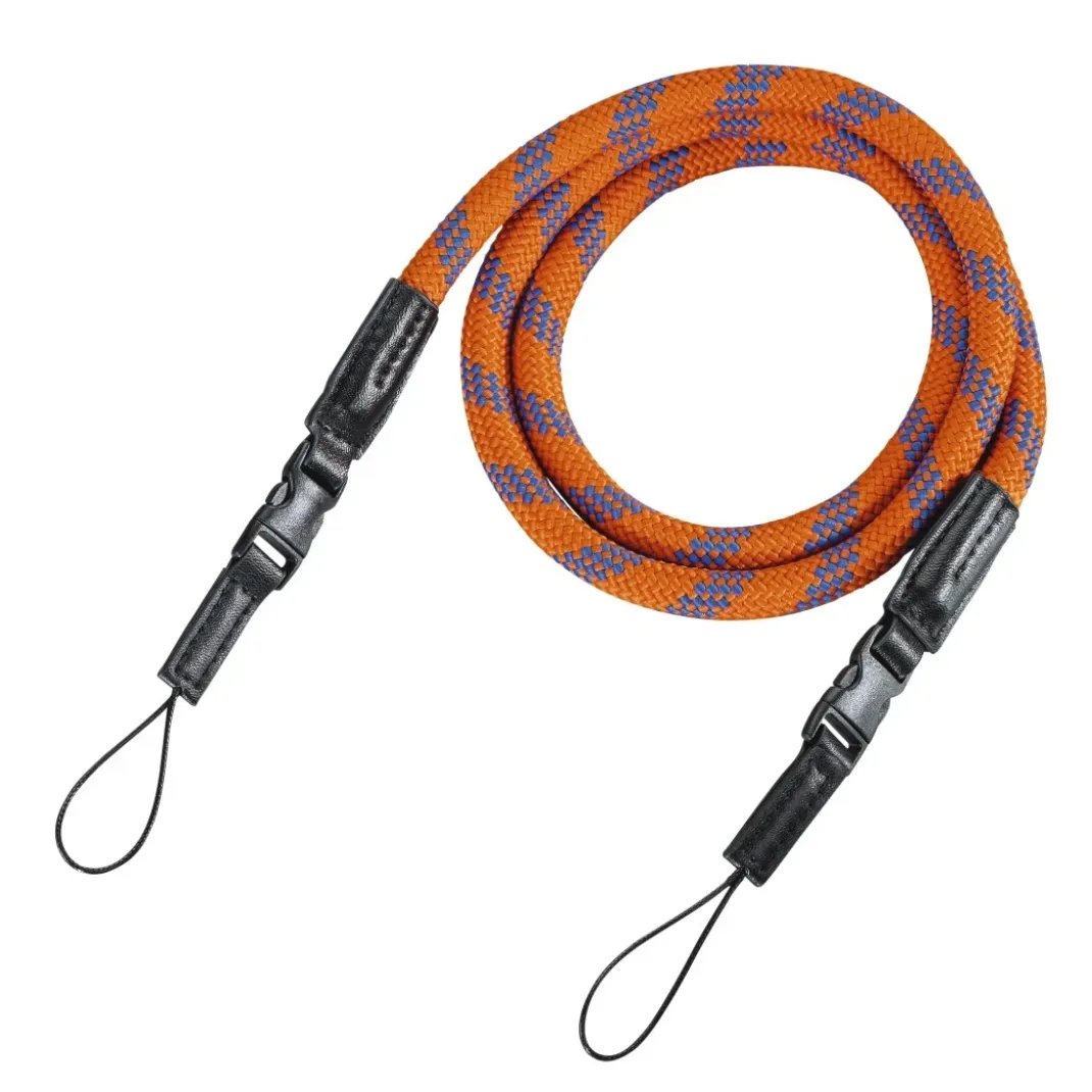 Kameragurt "Braid 120", Schnellverschluss, Länge 120 cm, Orange/Blau
