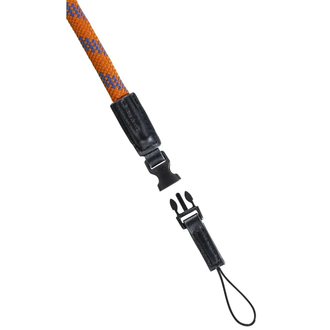 Kameragurt "Braid 120", Schnellverschluss, Länge 120 cm, Orange/Blau