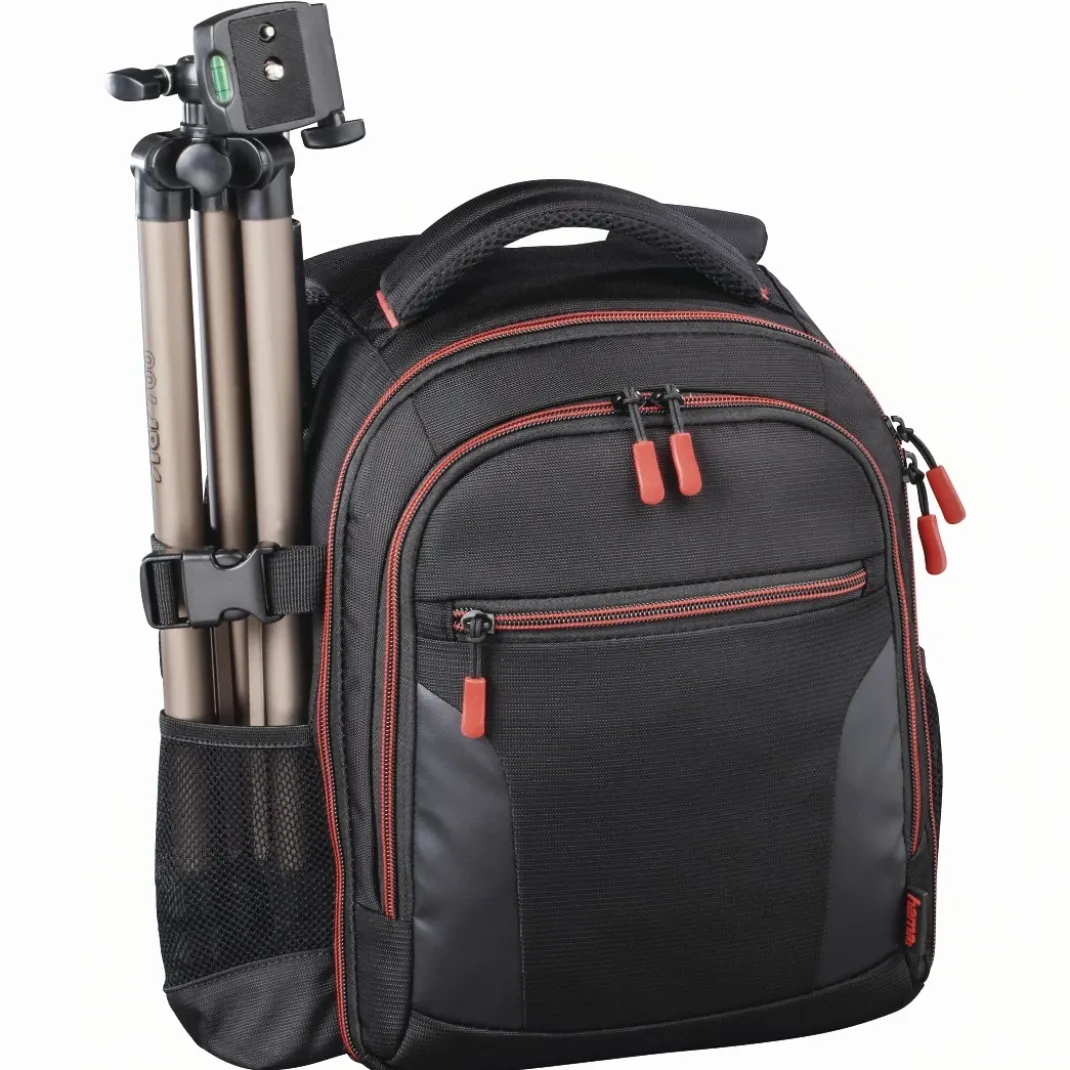 Kamera-Rucksack "Miami", 150, Schwarz/Rot