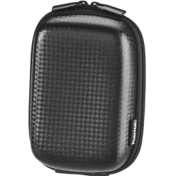 Kameratasche "Hardcase Carbon Style", 7 x 4 x 11 cm innen, Schwarz