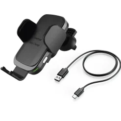 Kfz-Handy-Ladegerät "FC10 Motion", 10 W, kabellos, QI-Charge, Schwarz