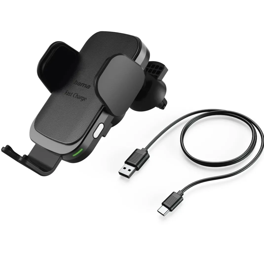 Kfz-Handy-Ladegerät "FC10 Motion", 10 W, kabellos, QI-Charge, Schwarz