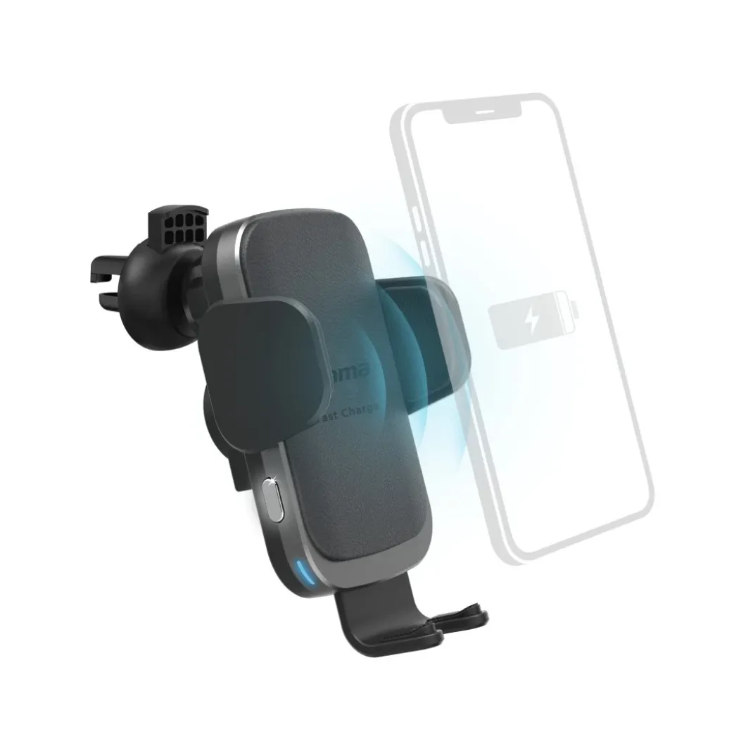 Kfz-Handy-Ladegerät "FC10 Motion", 10 W, kabellos, QI-Charge, Schwarz