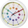 Kinder-Wanduhr "Easy Learning", Durchmesser 30 cm, geräuscharm