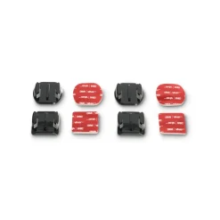 Klebehalterung für Action Cams, flach und gebogen, 4 Stck. mit Klebepads