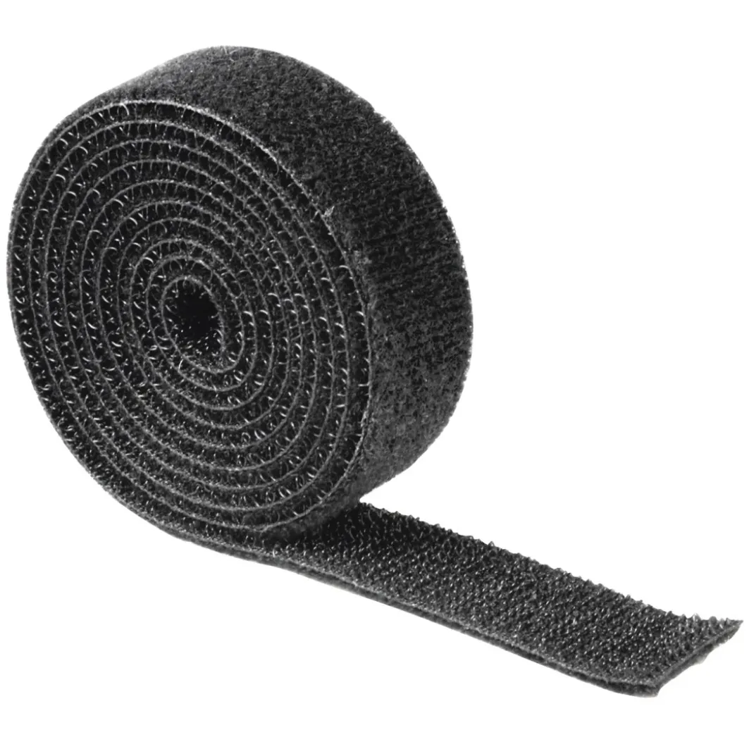 Klettband beidseitig, universell, 1,9 x 100 cm, Schwarz