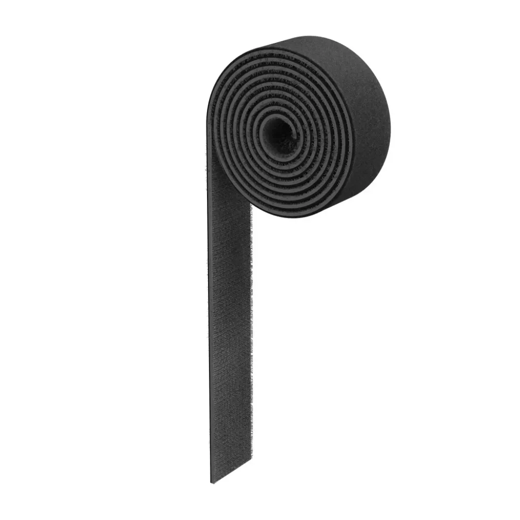 Klettband beidseitig, universell, 1,9 x 100 cm, Schwarz