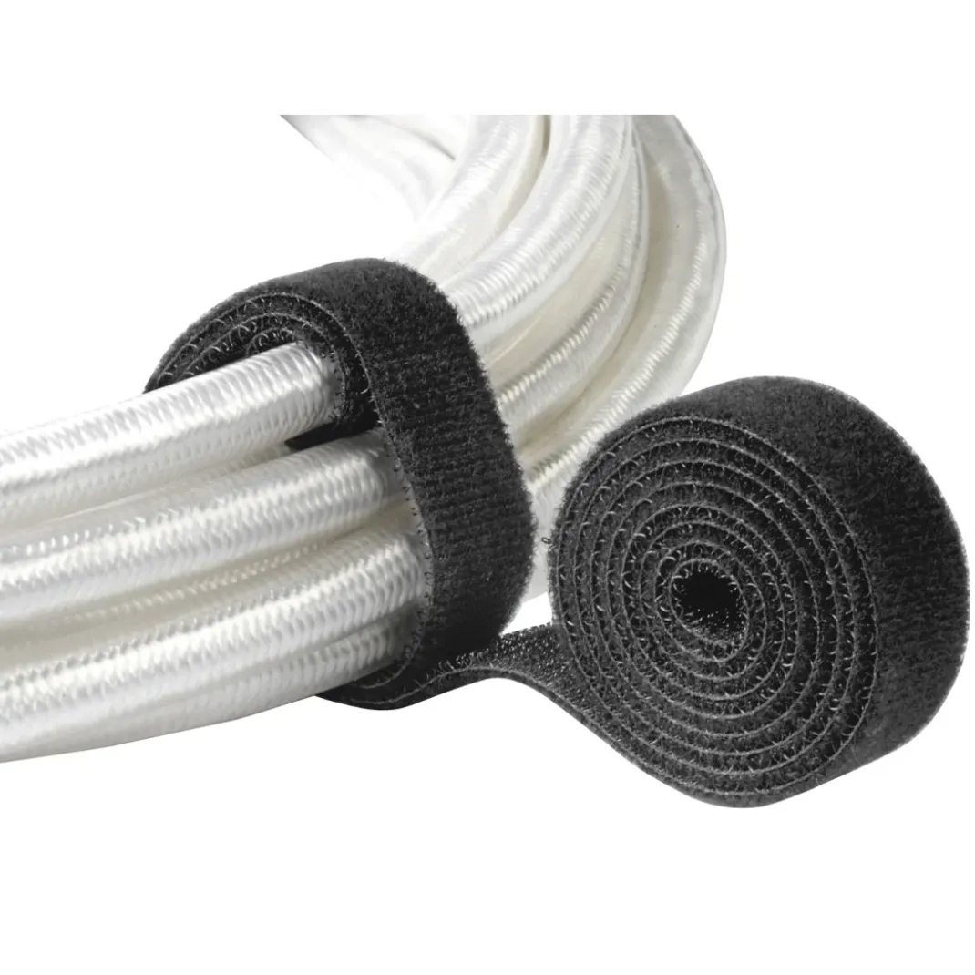Klettband beidseitig, universell, 1,9 x 100 cm, Schwarz