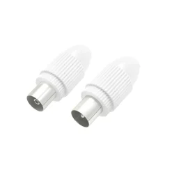 Koax-Set, Stecker/Kupplung, klemmbar