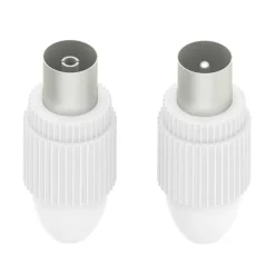 Koax-Set, Stecker/Kupplung, klemmbar