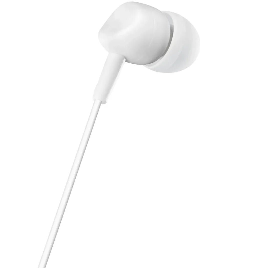 Kopfhörer "Basic4Phone", In-Ear, Mikrofon, Kabelknickschutz, Weiß