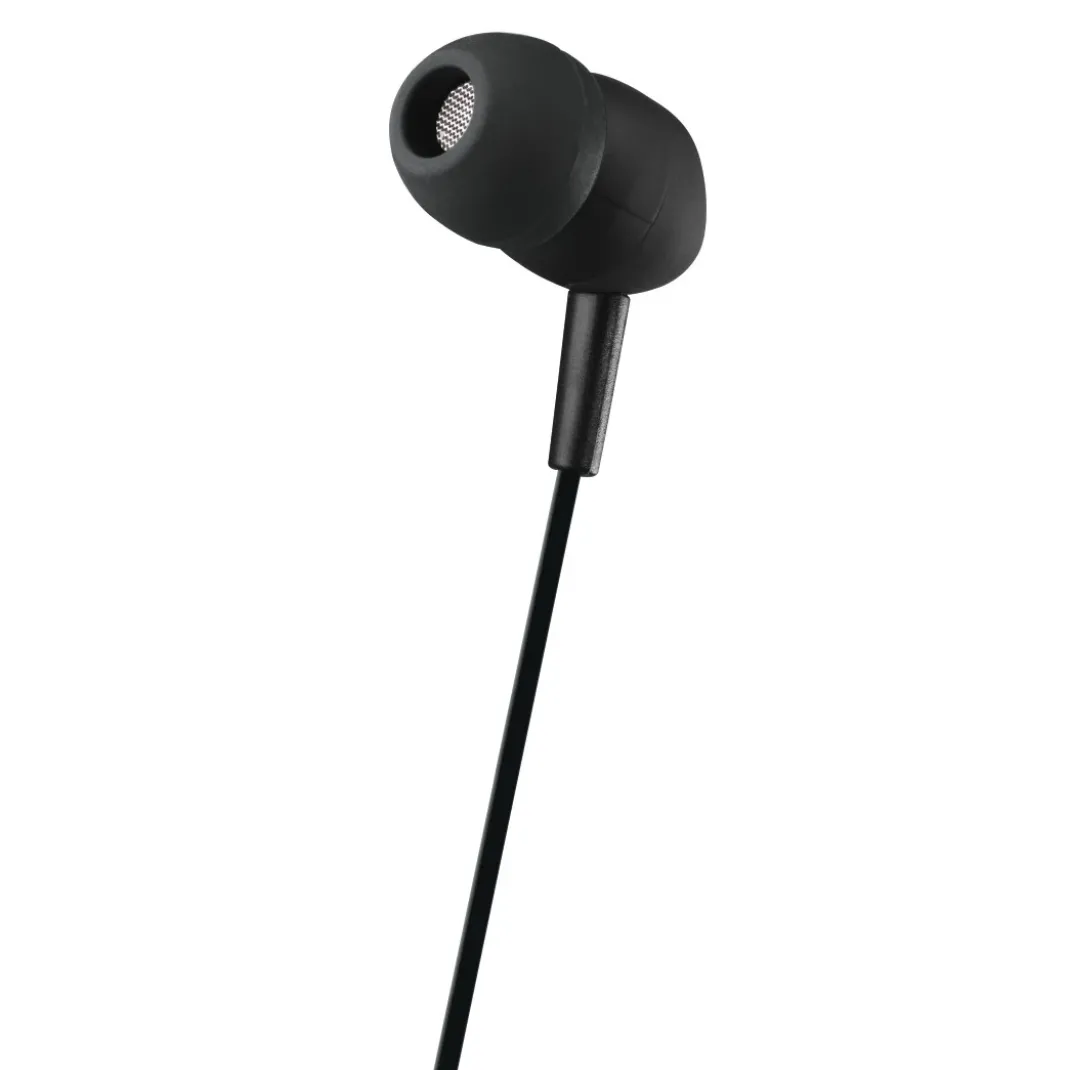 Kopfhörer "Basic4Phone", In-Ear, Mikrofon, Kabelknickschutz, Schwarz