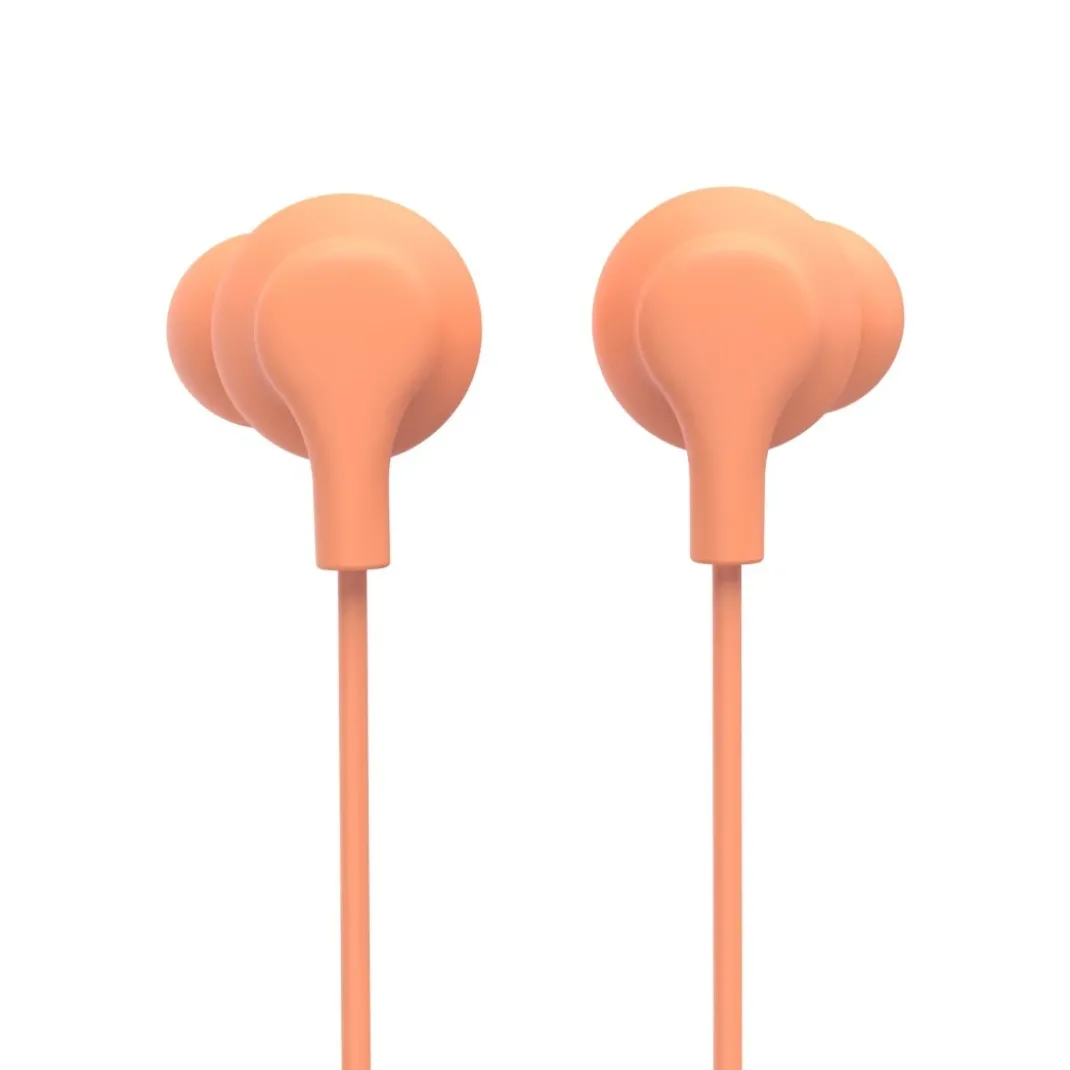 Kopfhörer "Curly", In-Ear, Mikrofon, Kabelknickschutz, USB-C, Orange
