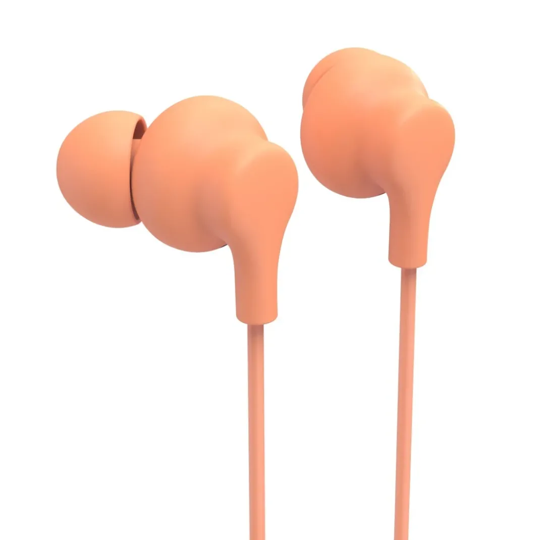 Kopfhörer "Curly", In-Ear, Mikrofon, Kabelknickschutz, USB-C, Orange