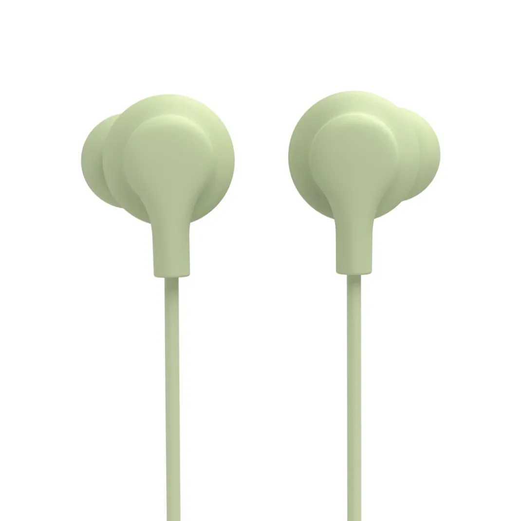 Kopfhörer "Curly", In-Ear, Mikrofon, Kabelknickschutz, USB-C, Grün