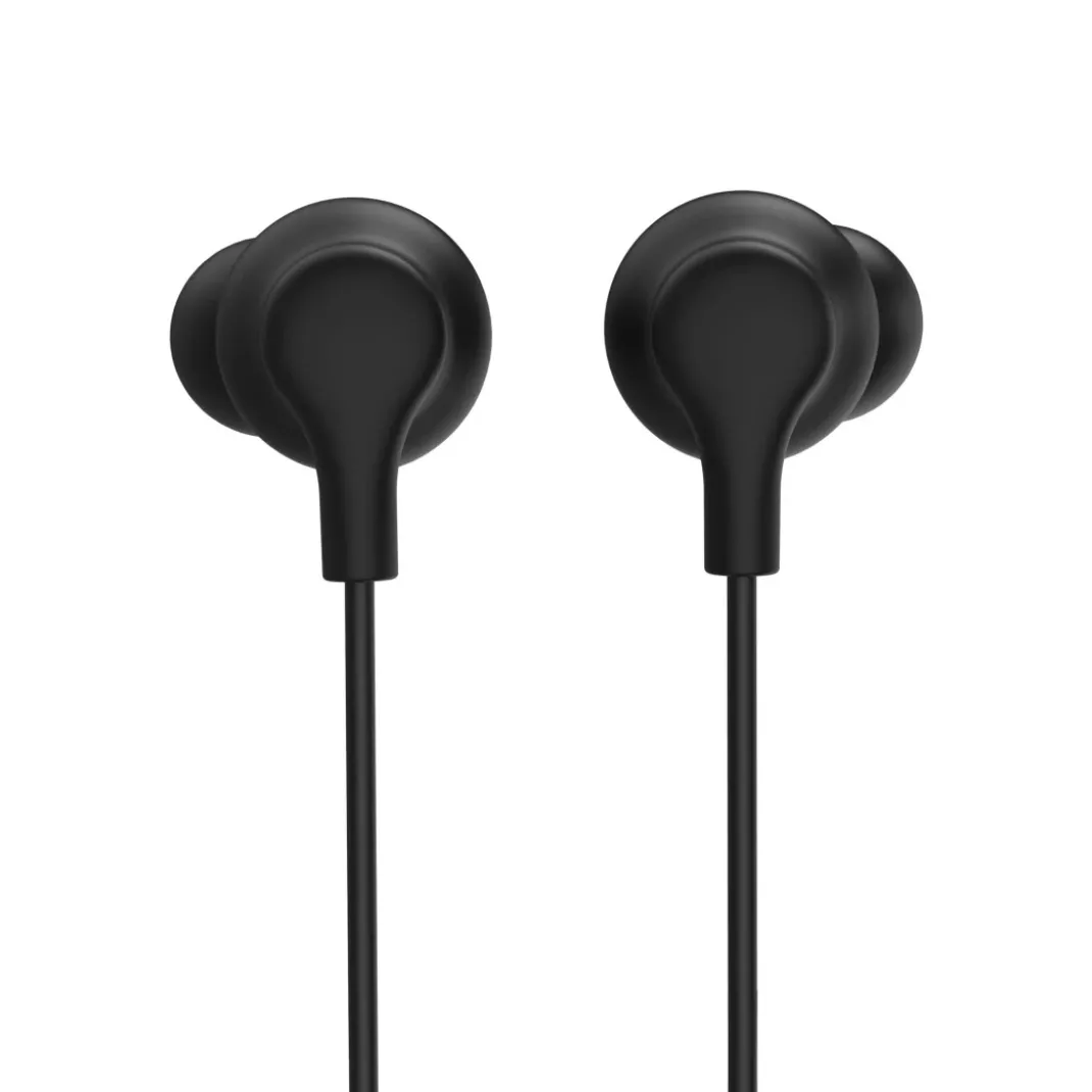 Kopfhörer "Curly", In-Ear, Mikrofon, Kabelknickschutz, USB-C, Schwarz