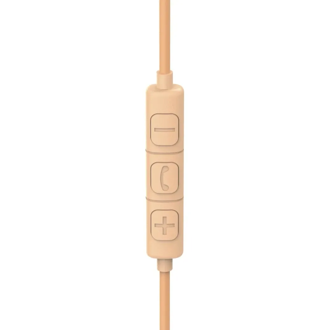 Kopfhörer "Fun C", On-Ear, Mikrofon, einseitige Kabelführung, USB-C, Orange