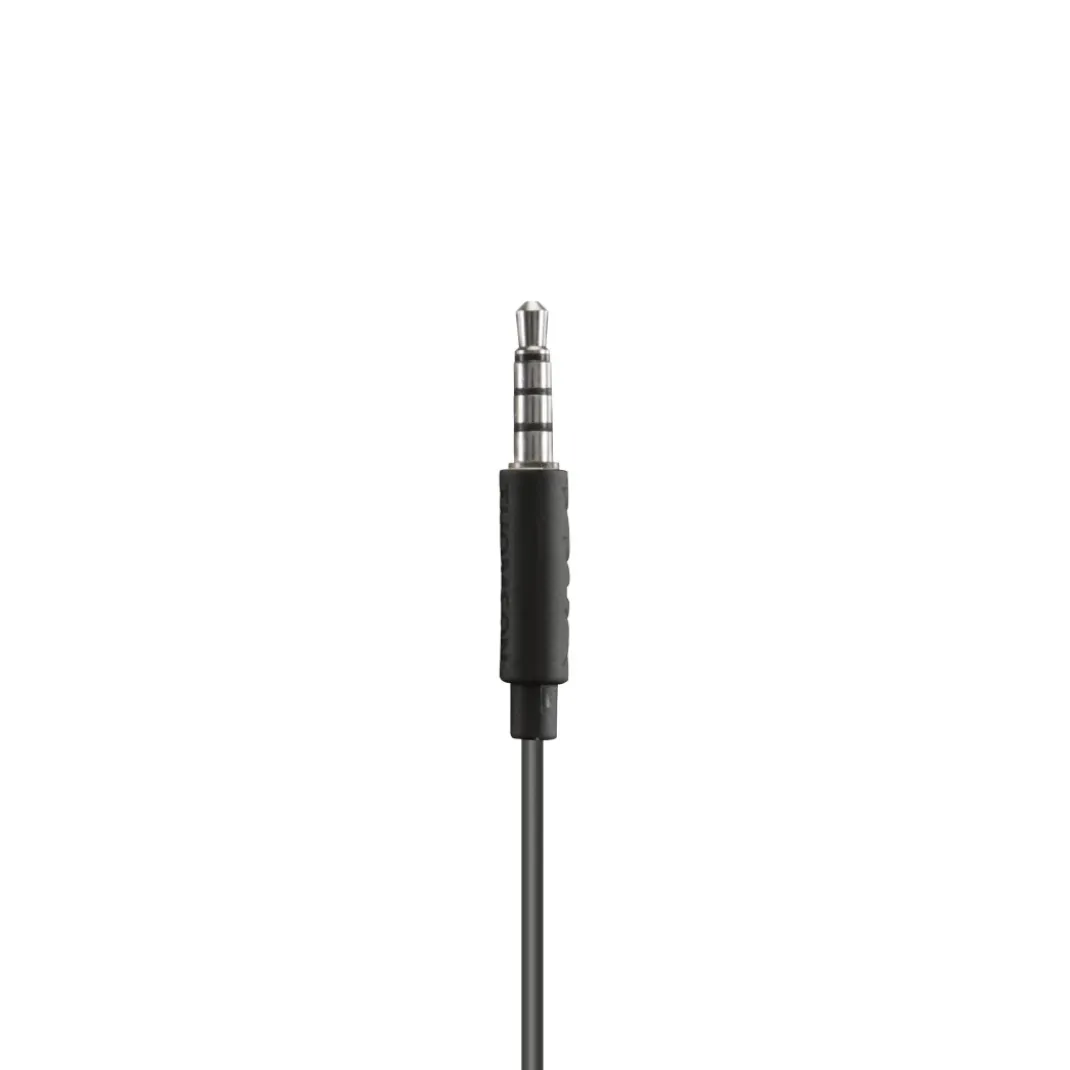 Kopfhörer "Relax", In-Ear, Mikrofon, Kabelknickschutz, 3,5 mm, Schwarz