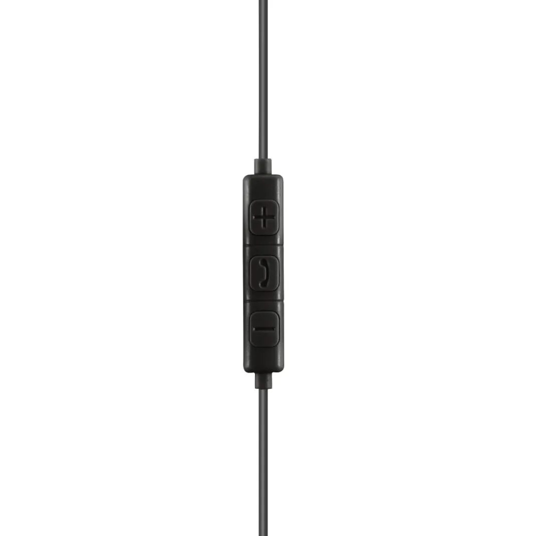 Kopfhörer "Relax", In-Ear, Mikrofon, Kabelknickschutz, 3,5 mm, Schwarz