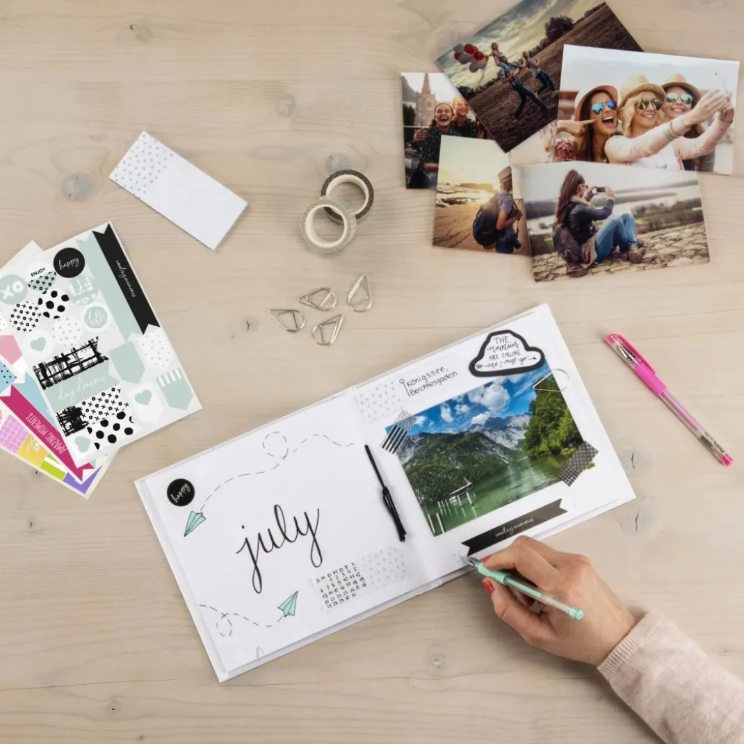 Kreativ-Set, Album selbst gestalten m. Multi-Zubehör, Foto-Geschenkidee DIY
