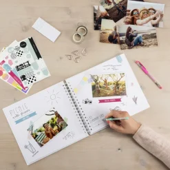 Kreativ-Set, Spiralalbum selbst gestalten m. Zubehör, Foto-Geschenkidee DIY