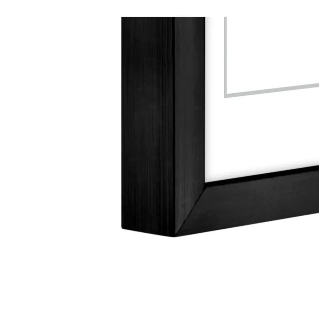 Kunststoffrahmen "Chiaro", Schwarz, 30 x 40 cm