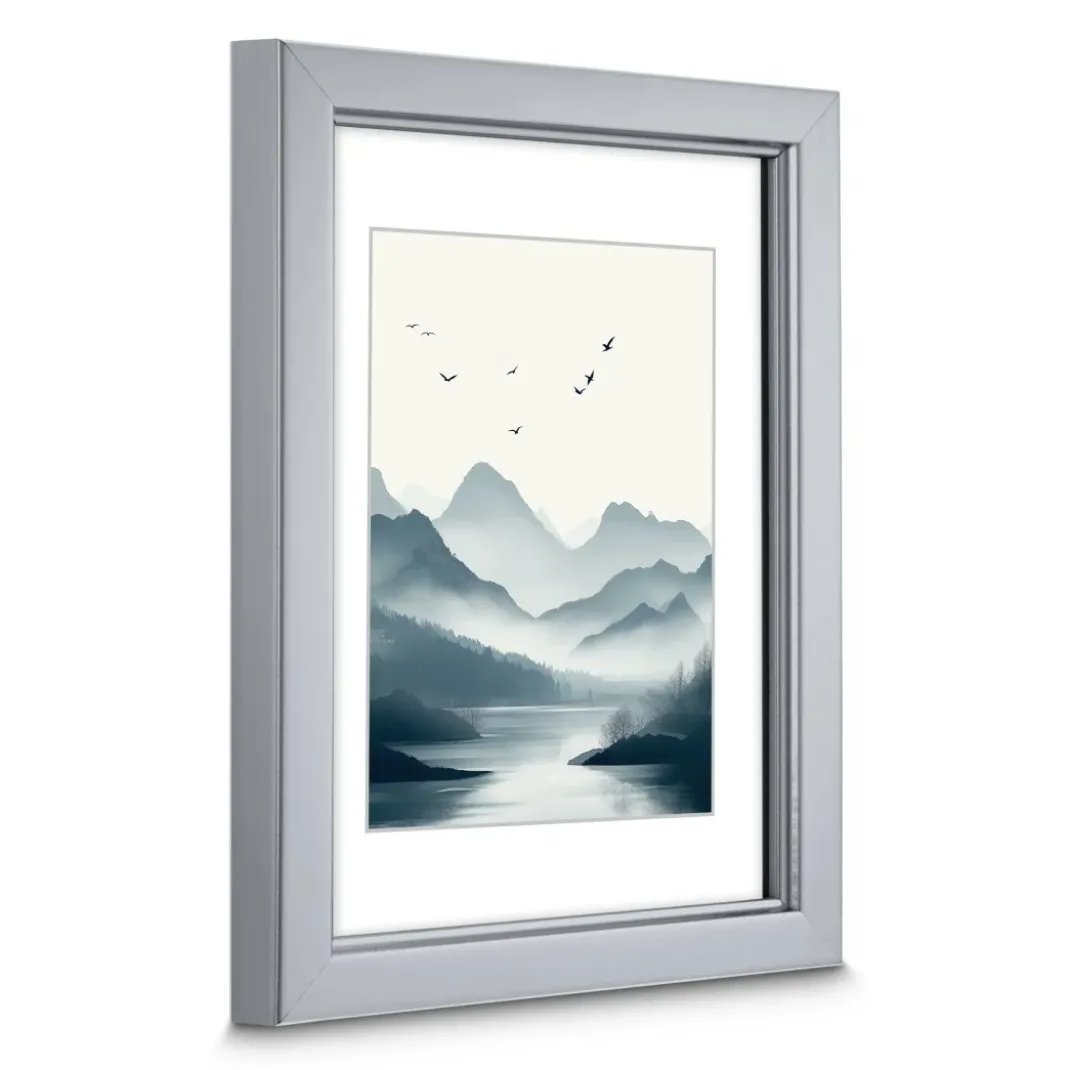 Kunststoffrahmen "Chill", Silber, 30 x 40 cm