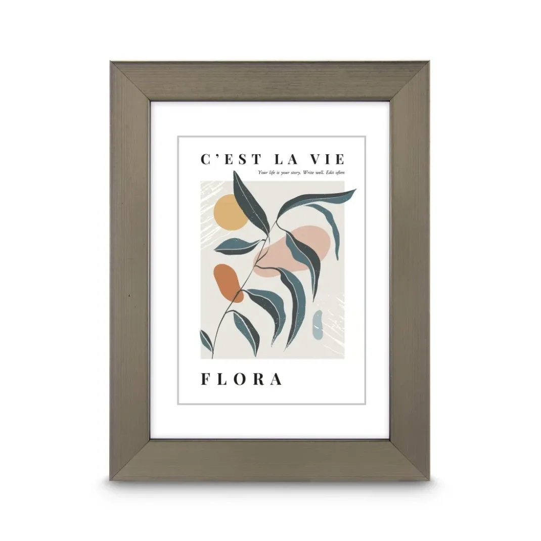 Kunststoffrahmen "Flora", Stahl, 13 x 18 cm