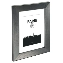 Kunststoffrahmen "Paris", Kontrastgrau, 13 x 18 cm