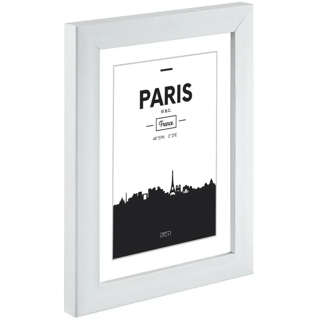 Kunststoffrahmen "Paris", Weiß, 15 x 20 cm