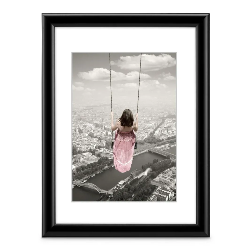 Kunststoffrahmen "Swing", Schwarz, 50 x 70 cm