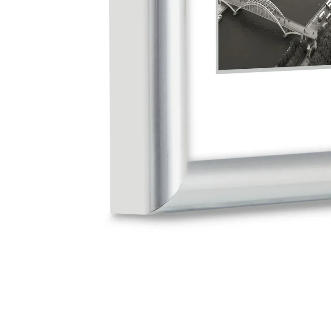 Kunststoffrahmen "Swing", Silber, 40 x 50 cm