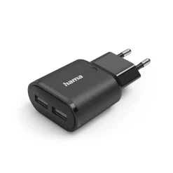 Ladegerät, 2x USB-A, 12 W, Schwarz