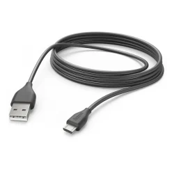Ladekabel, USB-A - Micro-USB, 3 m, Schwarz