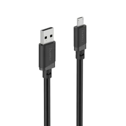 Ladekabel, USB-A - Micro-USB, 2 m, Schwarz